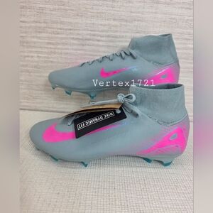 New Nike Mens ZM Superfly 10 Pro FG Ocean Cube Pink Blast HF9433 301